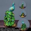 9x9x15cm Resin Mini Peacock Figurine Miniatures Home Decoration Statue Ornament Wedding Gift