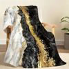 B-Black Marble Design Blanket Soft Throw Blanket for Home Bedroom Bed Sofa Picnic Travel Office Rest Cover Blanket Gift