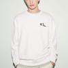 Uniqlo X Kaws Collaboration SS23 Solid Color Floating Doll Print Crew Neck Pullover Long Sleeve Knit Sweater Unisex sweater White 467395-01