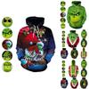 Die Neuen Herren Hoodies 3D Gedruckt Pullover Sweatshirt Weihnachts-Mantel Cosplay
