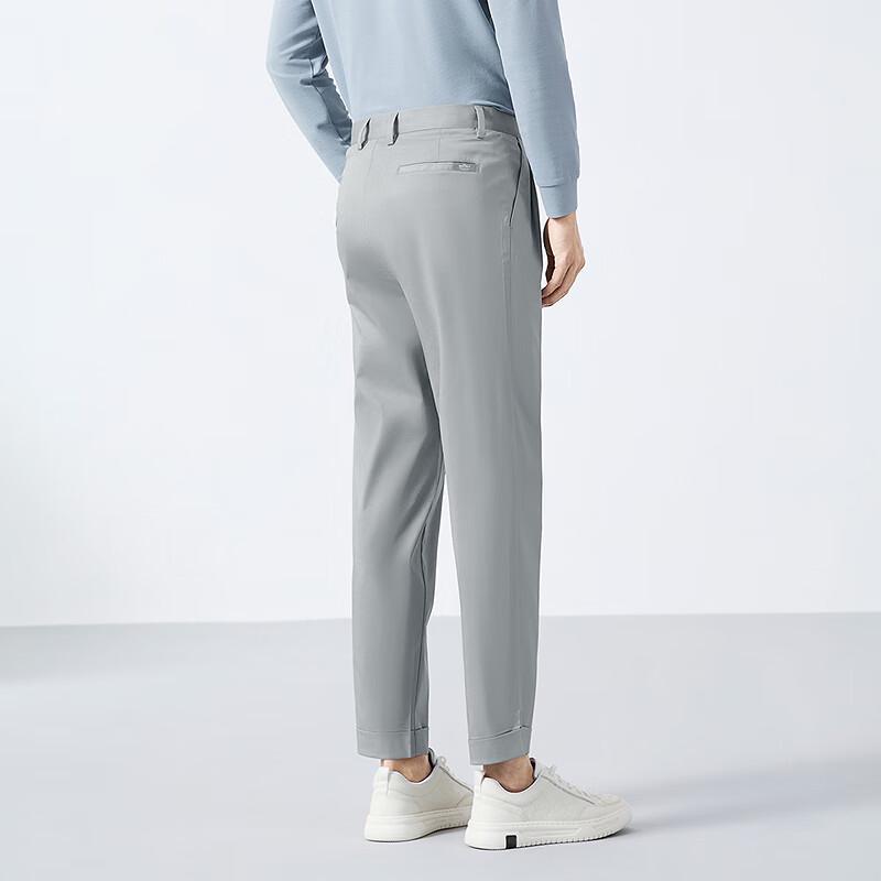 

Qipai Men s Lyocell Blend Tapered Cropped Casual Pants 36