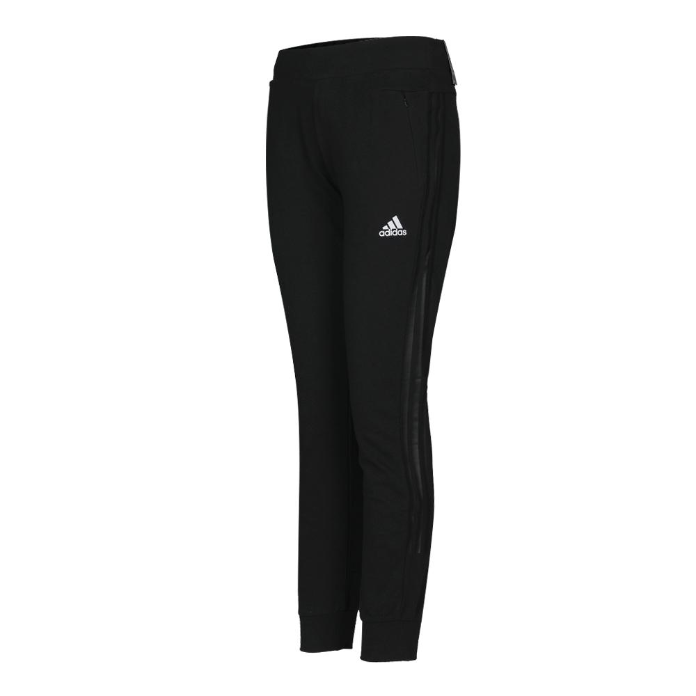 Adidas PT Light FT CH Sports Training Series Casual Series Minimalist Windproof Striped Versatile Knitted Sports Pants Women Pants Black DT8322