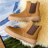 3396 Chelsea boots for men and women couples autumn and winter retro leather platform Martin boots medium boots for women