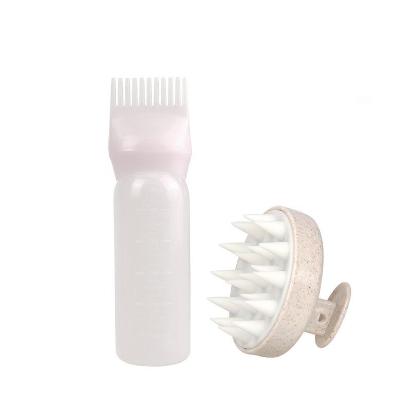 120Ml Hair Dye Bottle With Applicator Brush Salon Hair Coloring Dyeing Bottles