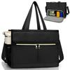 Oxford Lunch Bag for Women, Laptop Compartment, Large Insulated Tote Bag with Side Pockets for Nurses Teachers Outdoor Activitie