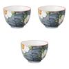 Setomonohonpo Set of 3 White Flower Kyosencha Teas X Sencha Ceramics (Setomonohonpo) [8.3 5.7cm]