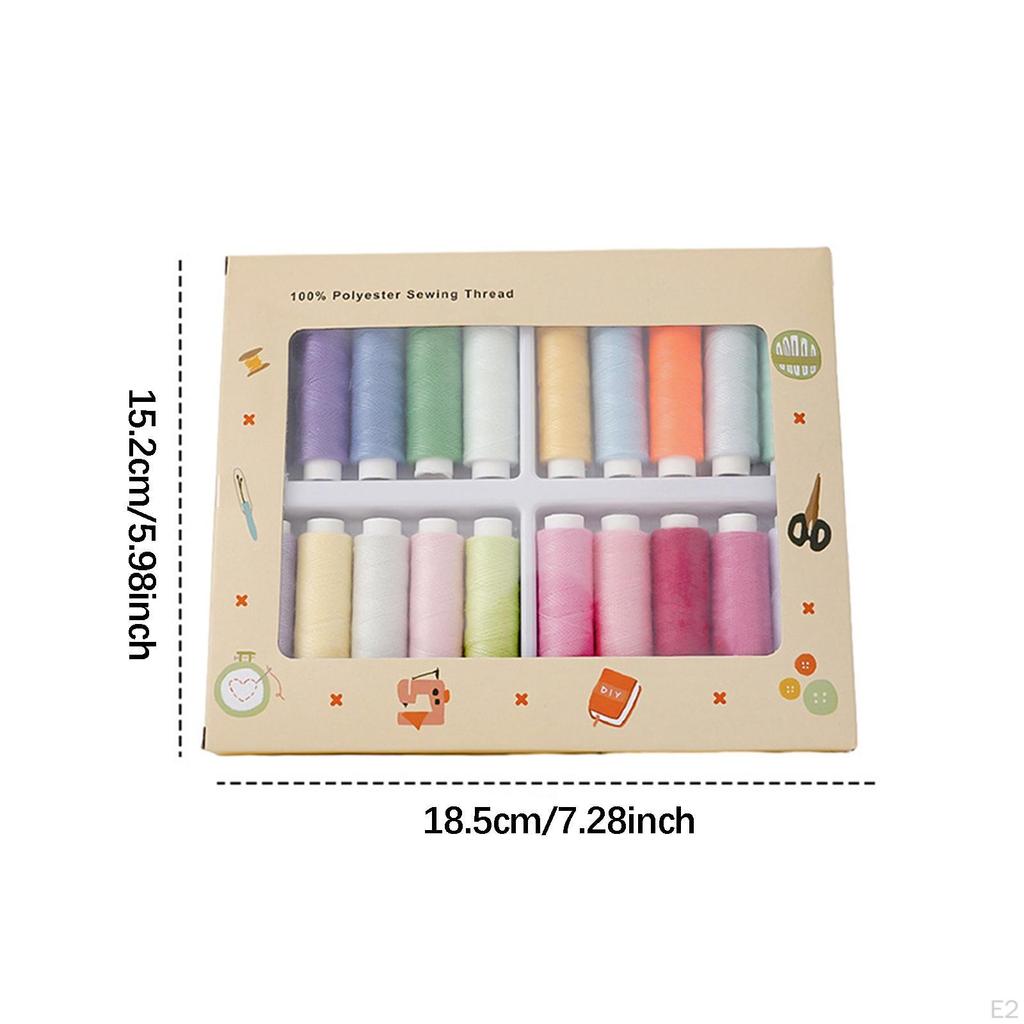 20 barev šicí nitě ruční šití nitě DIY řemesla assorted příze role pro