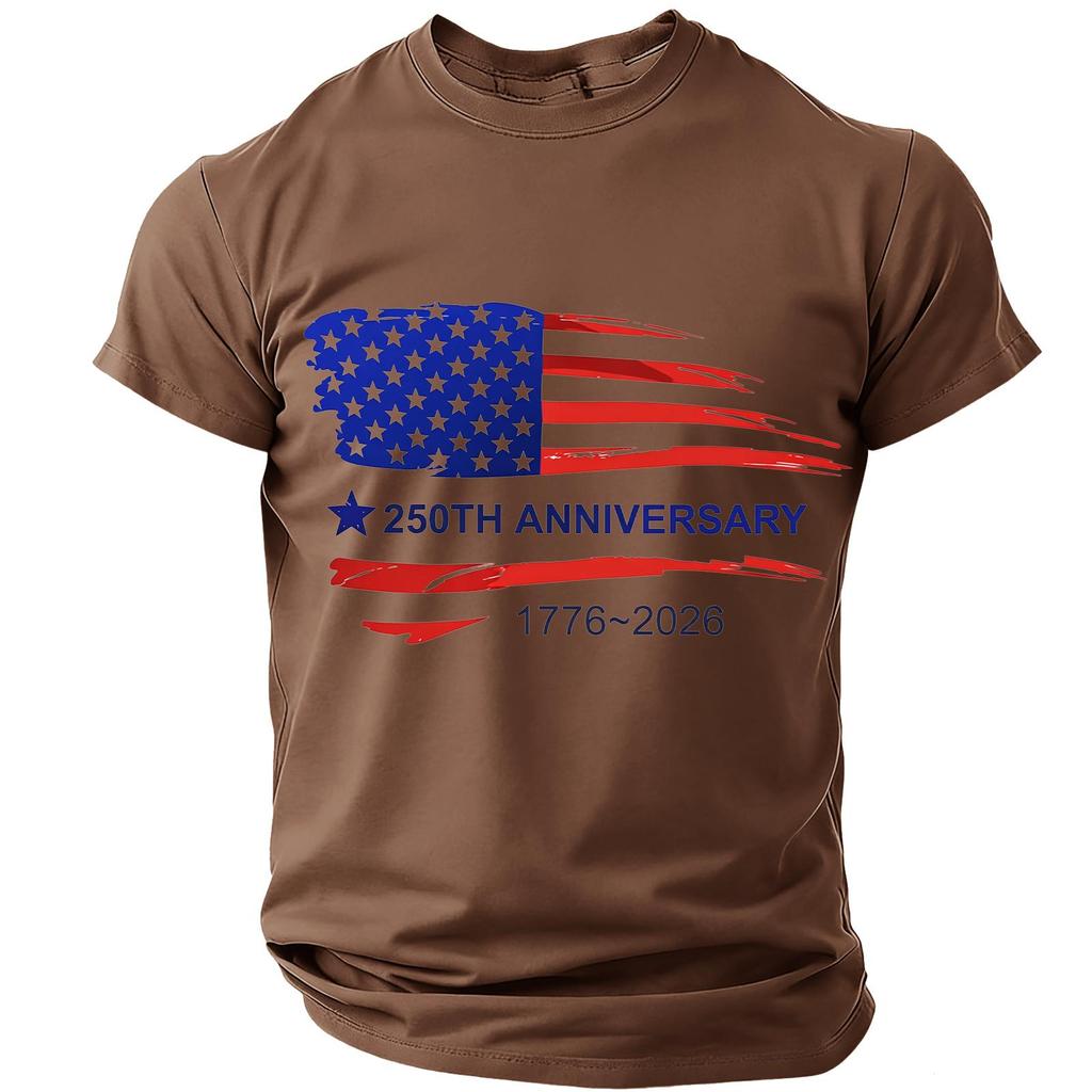 Men's Casual Round Neck Short Sleeve T-Shirt