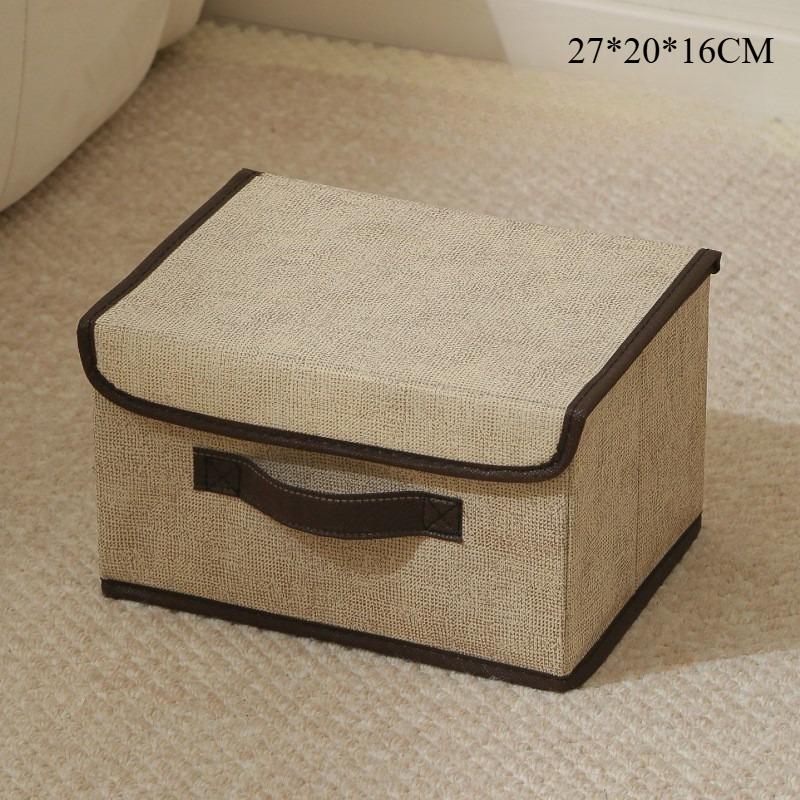

Clothing Storage Box Household Foldable with Lid Dust-proof Organizing Box Multifunctional