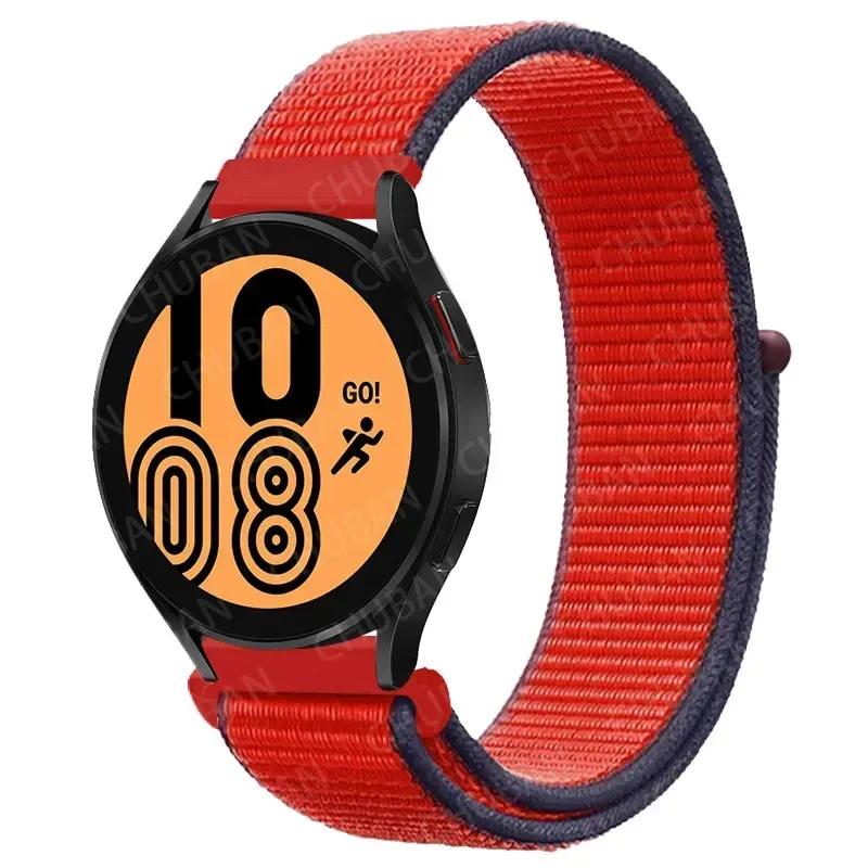 20mm/22mm Nylon Loop For Samsung Galaxy Watch 7/6/4/Classic/3/5/pro/Active 2 Sport Breathable Band Huawei Watch GT 4-3-2e Strap