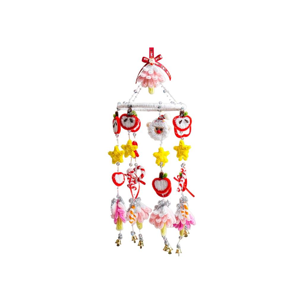 Pipe Cleaner Christmas Tree Wind Chimes Wreath Ornament DIY Craft