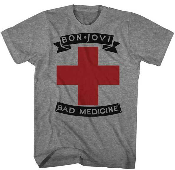 Bon Jovi Bad Medicine Men T Shirt Rock Band Music Merch S
