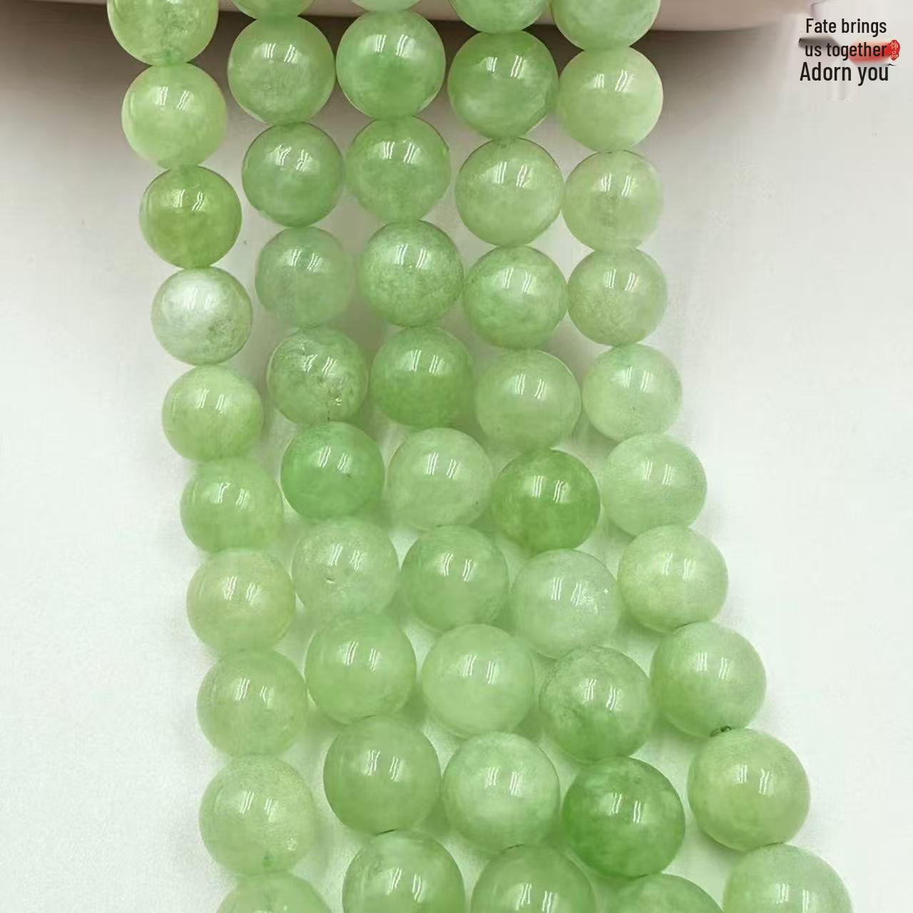 

Натуральные ледяные зеленые нефритовые бусины в форме винограда - Круглые рассыпные бусины для DIY браслета, браслета-манжеты, аксессуаров 6mm/Approx. 63 beads per strand