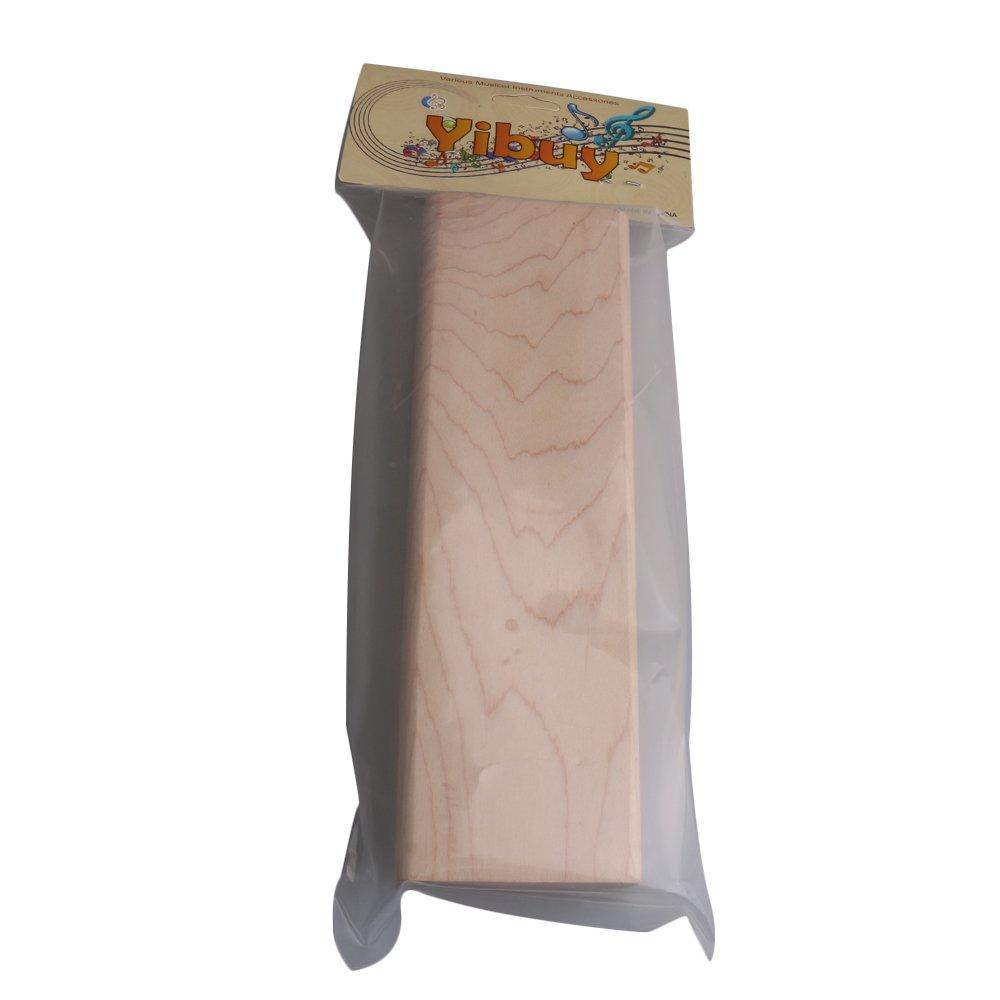 Yibuy 153mm Guitar Fret File, Guitar Edge Tool, Maple Wood Block, Chamfering Tool for Guitar Fret Repair, Guitar Accessories