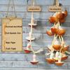 Farmhouse Decor: Pepper, Corn, Garlic, Veggie Fruit Skewers with Hemp Rope