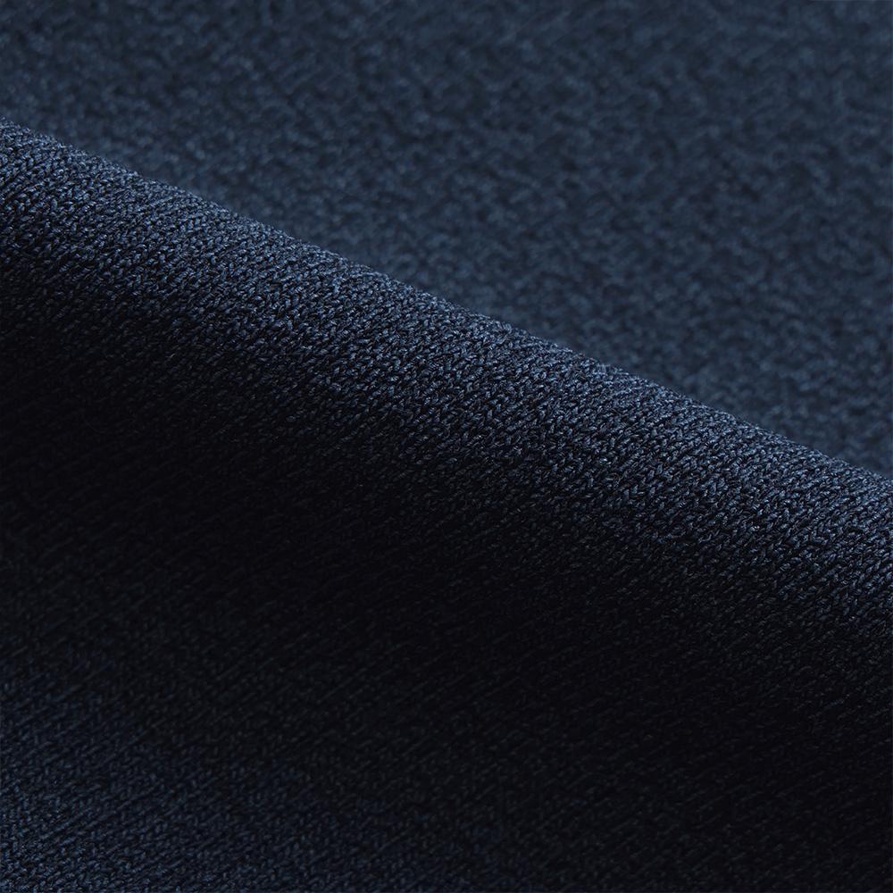 MALBON GOLF Curly Knit Short Sleeve Polo Sweater Navy (Woman)
