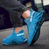 Herren Trendige Colorblock Chinesische Landschaft Schnür-Blade-Sneaker mit verschiedenen Farben, Lässige Outdoor-Laufschuhe