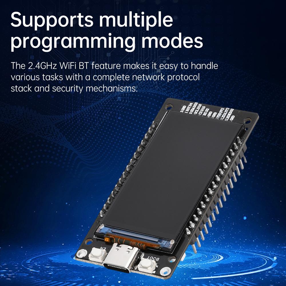 ESP32 Bluetooth Module WiFi+BT+BLE MCU Development Board 1.4/1.9-Inch LCD Screen Type-C interface Electronic Wireless Module