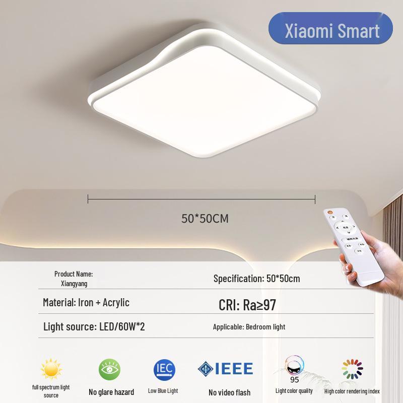 LED Ceiling Lights: Eye-Friendly Full Spectrum for Bedroom, Living Room, Children's Room - Nordic Design