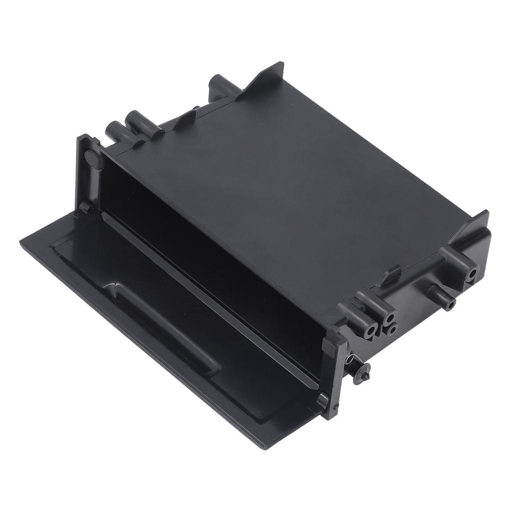 1DIN Car Radio Storage Box Multi Application ABS Black Inner Organizer Replacement for Mitsubishi