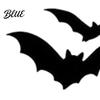 Funny Holiday Party Supplies Flying Bat Car Rearview Mirror Stickers PVC Decals for Vehicle Adhesive Decor Mirrors Exterior Decoration Waterproof
