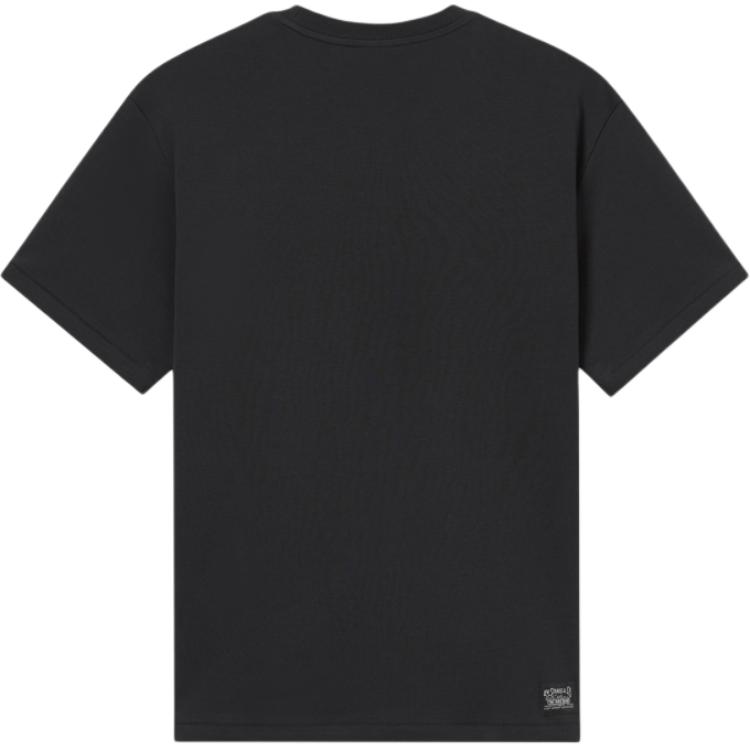 Levis Casual Comfortable Logo Print Ribbed Round Neck Short Sleeve T-Shirt Men T-Shirts Black 001AM-0012