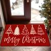 Christmas Tree Doormat, Machine-Washable Kitchen & Laundry Room Mat, Living Room, Bedroom, Bathroom Home Decor