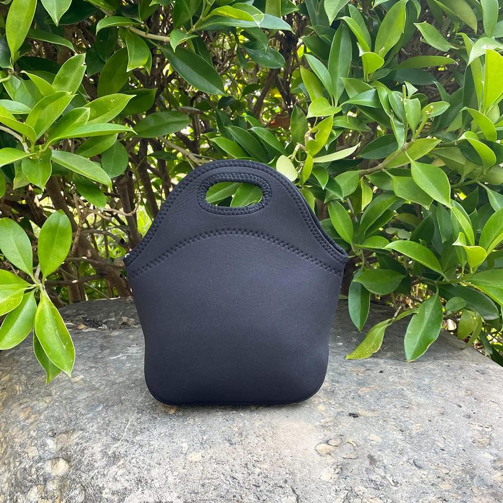 Gourmet Getaway Weiche Neopren-Lunchtasche Leicht Isoliert Und Wiederverwendbar Einheitsgröße Schwarz
