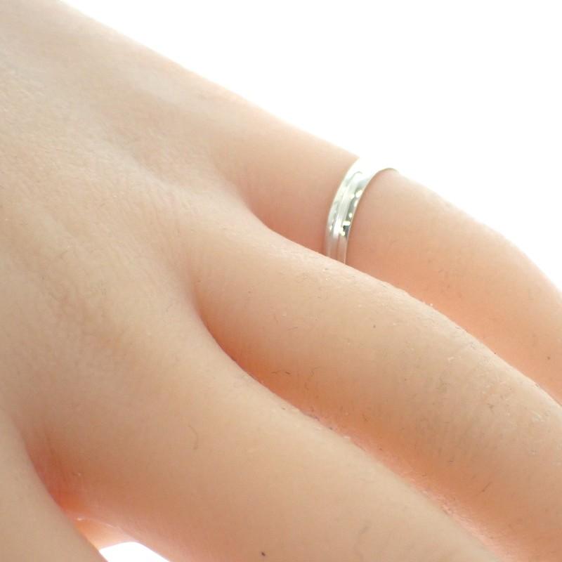 HERMES  #9(JP Size)  ring K18WG K18 white gold Women