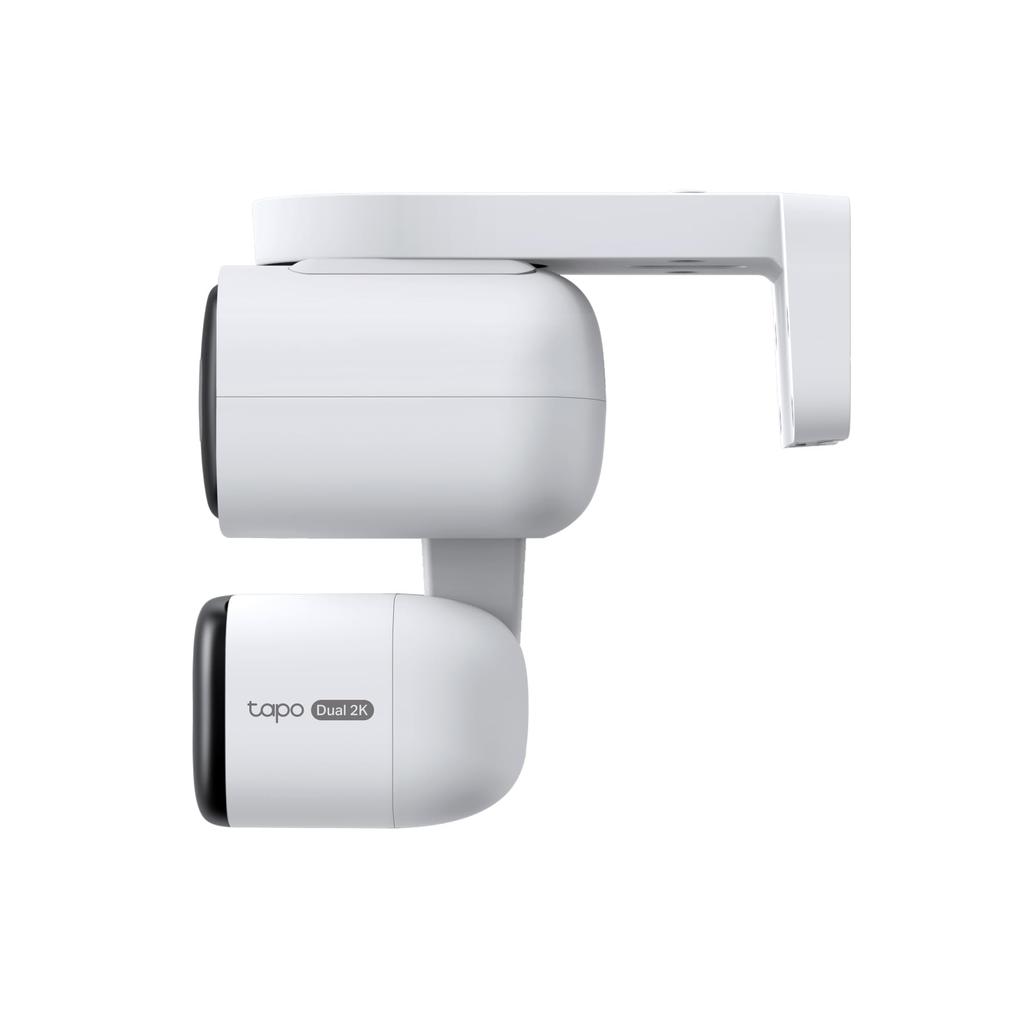 Telecamera di Sicurezza Tapo Telecamera per Animali Domestici Usa Doppia Lente 2K 3MP Grandangolare Rilevamento AI Visione Notturna a Colori IP65 Compatibile con Assistente Vocale Tapo
