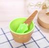 Candy Color Ice Cream Bowl with Spoon - Plastic Egg Tart Style Mold