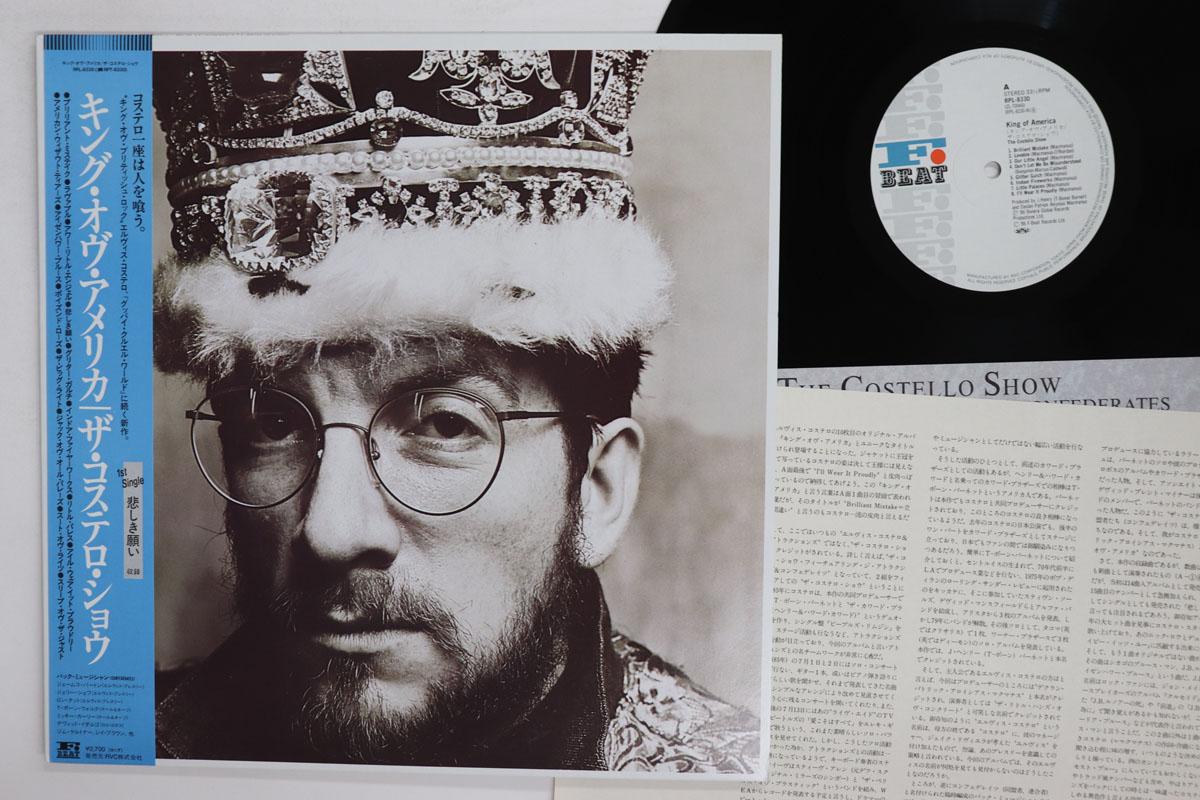 Виниловая пластинка ELVIS COSTELLO King Of America RPL8330 FBEAT 1986 Япония Obi Рок Б/у