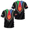 Eritrean Flag 3d Printed Summer Men'S Vintage T-Shirt Casual Fun Personality Trend Sports Quick Drying O Neck Loose Short Sleeve