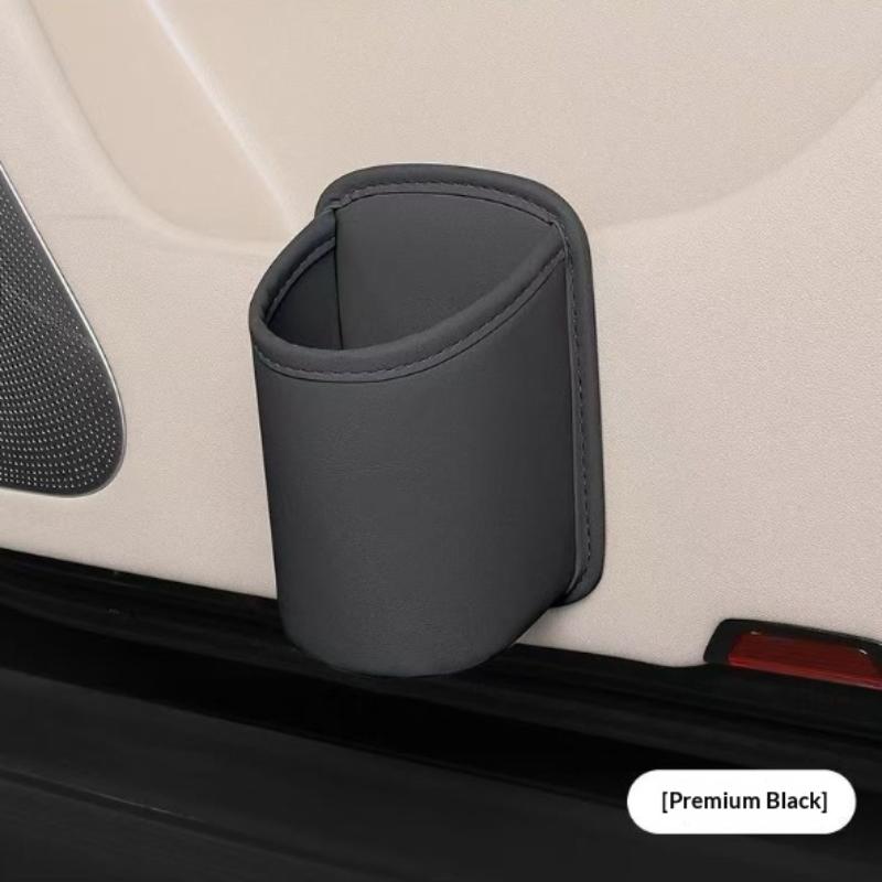 

Leather Water Cup Storage Box By The Car Door And Multi-Functional Beverage And Garbage Storage Box On The Back Of The Seat A1