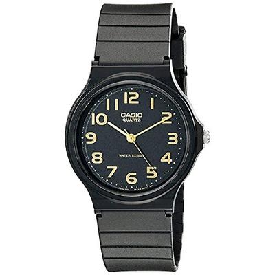 Cheap Casio Analog Standard Round/Black MQ-24-1B2 [Parallel Import]