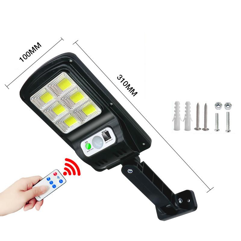 Solar Powered Motion Sensor Light Outdoor Waterproof Courtyard Light Security Light with Remote