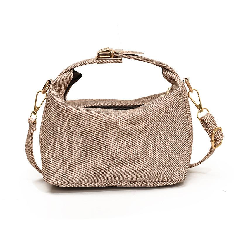 Fashionable Pu Leather Striped Tote For Women Simple Style Large Capacity Bag