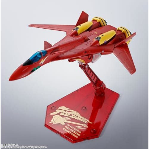 TAMASHII NATIONS HI-METAL R Macross 7 VF-19 Kai Fire Valkyrie, approximately 150mm, PVC, ABS, and die-cast pre-painted action figure