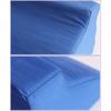 Bed Wedge Pillow Blue Triangle Foam Concealed Zip Removable Washable Sleeping Pillow for Back Suppor
