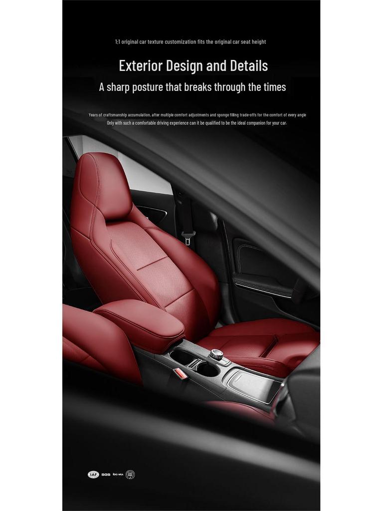 Genuine Leather Full Coverage Seat Cover for Buick Regal, Envision, LaCrosse, Encore, Excelle