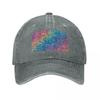Colourful Chaos Baseball Cap Golf Hat Unisex Fishing Caps Unisex Derby Hat Sunscreen Hats Unisex Womens