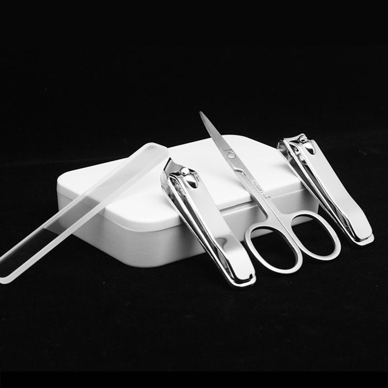 Manicure & Pedicure Set with Stainless Steel Toe Nail Clipper & File Grooming Kit Custom Logo and Package Gift