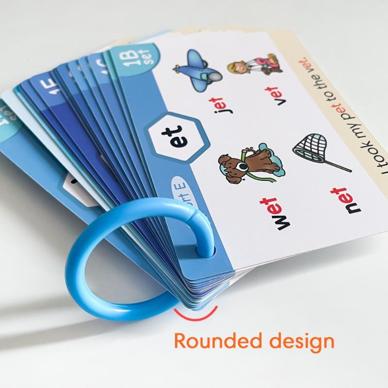 Toys Educational Phonic Learning Cads ESL Teaching Materials English Words Training Vocabulary Building Montessori Game Kids