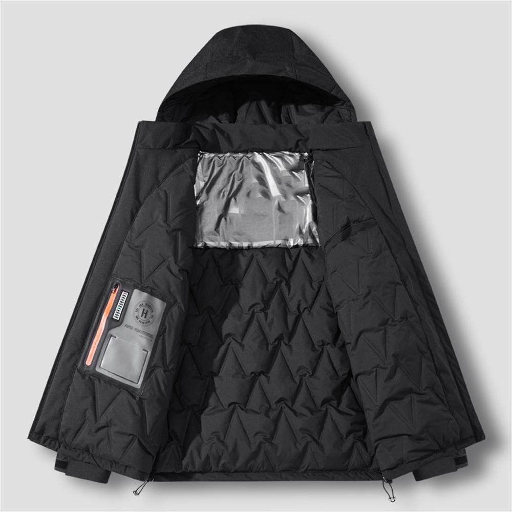Winter thicken Outerwear Parkas Men Trendy Brand Hooded Sports Bread Coat Thickened Warm Inner Graphene Warm Padded Jacket