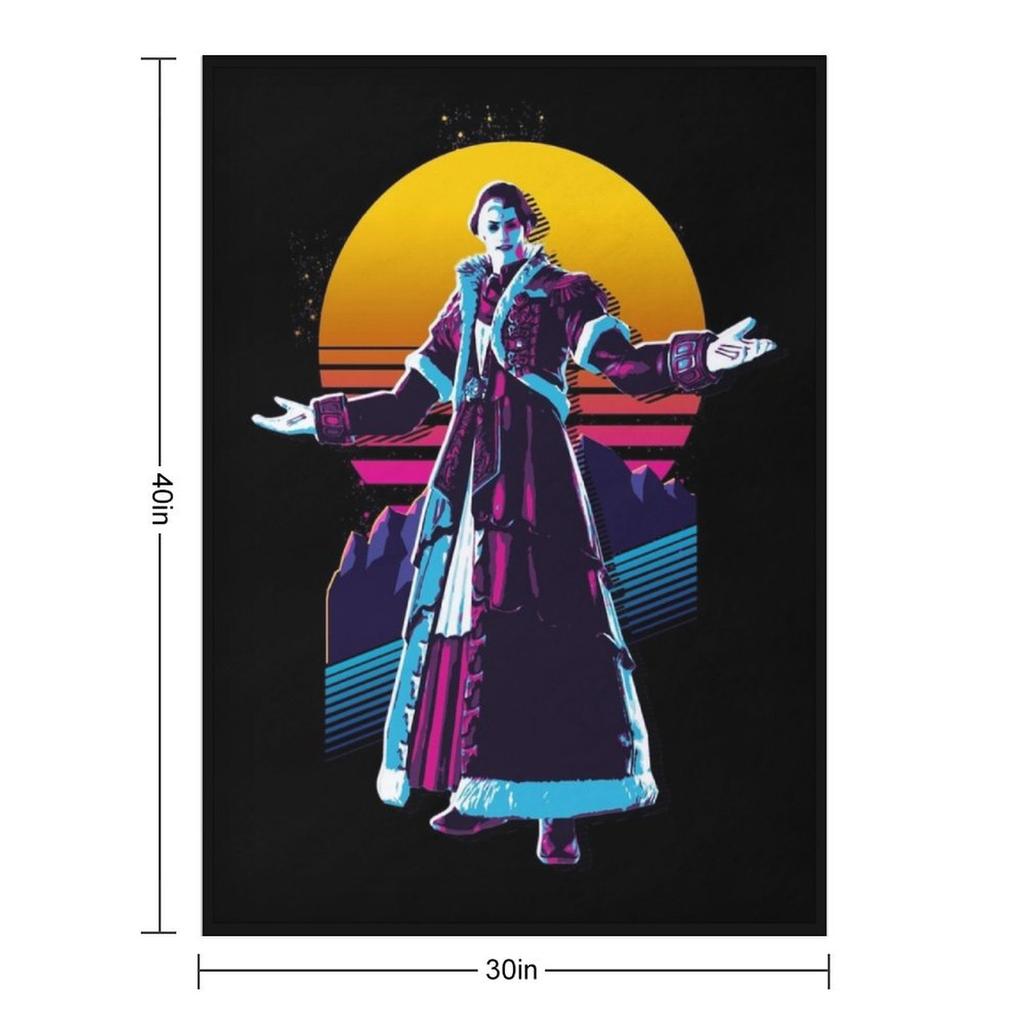 Emet-Selch - FFXIV *80s retro* Throw Blanket Sofa Throw Luxury Designer decorative Polar Blankets