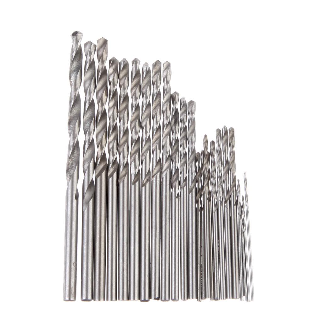 150pcs Metal Drill Bits Storage Plastic Box 0.4-3.2mm Auger Drill Bits High Hardness Wear-resistant for Hardwood Plastic Rubber