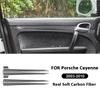 For Porsche Cayenne 2003-2010 Carbon Fiber Car Inner Door Panel Protection Trim Strips Decoration Sticker Interior Accessories