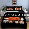 Funny Friends Print Bedding Set Duvet Cover 1 Duvet Cover 2 Pillowcases Adult And Children Bedding Set Luxury TV Show Pattern
