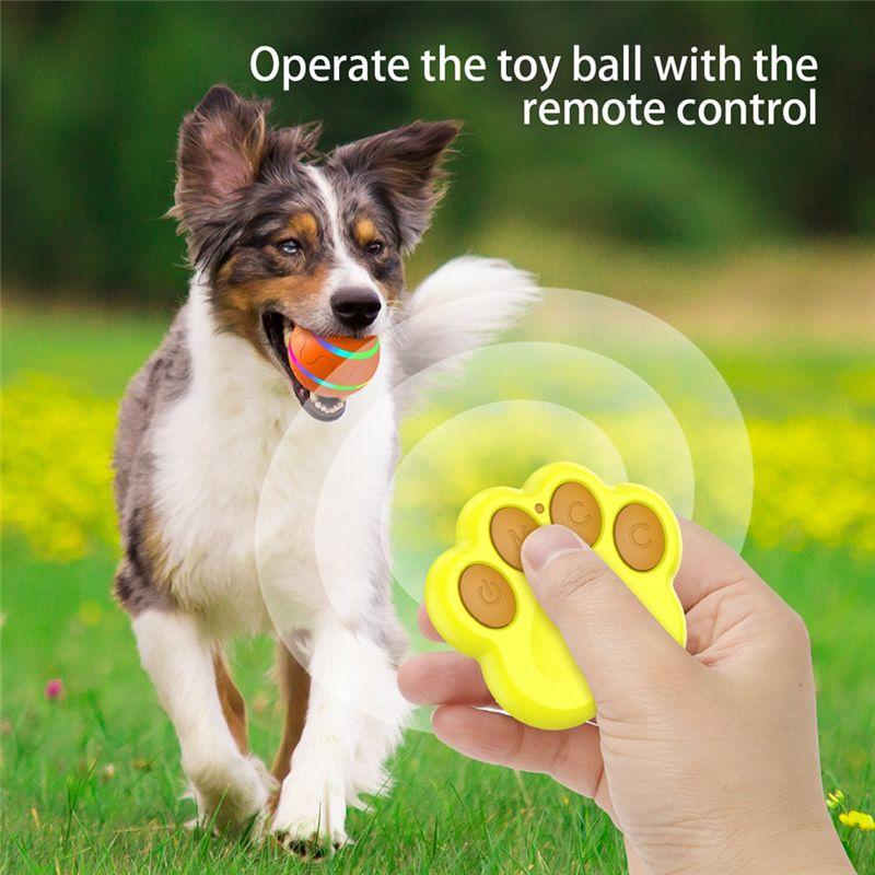 Practical-Interactive Dog Toyssmart Electric Pet Automatic Rolling Ball Cat Dog For Puppies/Small To Medium Dog With Remote