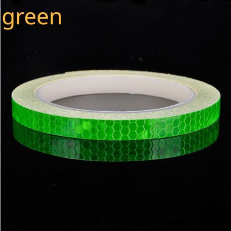 1cm*8m Samolepky na kolo Reflexní páska Fluorescenční MTB kolo Cyklistické proužky Pásky pro cyklistickou helmu Motocykl Skútr
